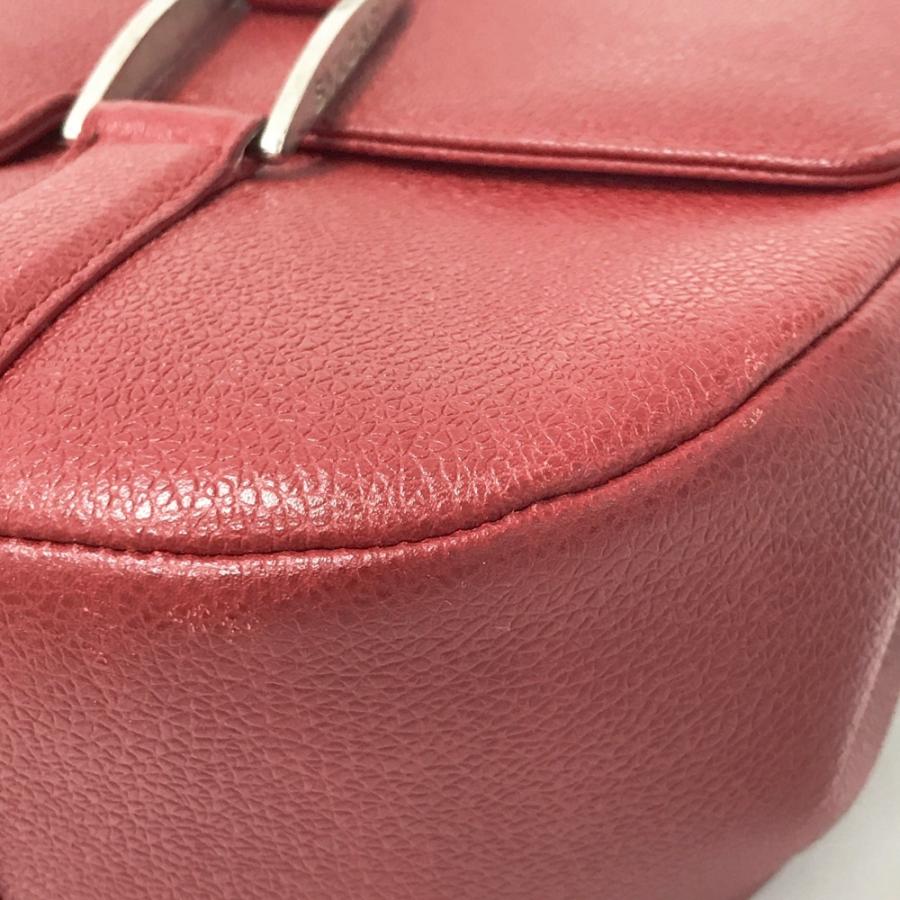 【未使用】BVLGARI ブルガリ ショルダーバッグ ナイロン ロゴ プレート BVLGARI（ブルガリ） ロゴプレート ショルダーバッグ レッド系