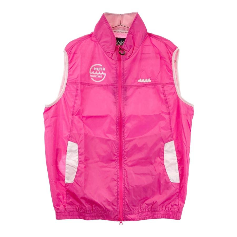 新品】MUTA MARINE ムータマリン ナイロン ジップベスト 空調服 ピンク