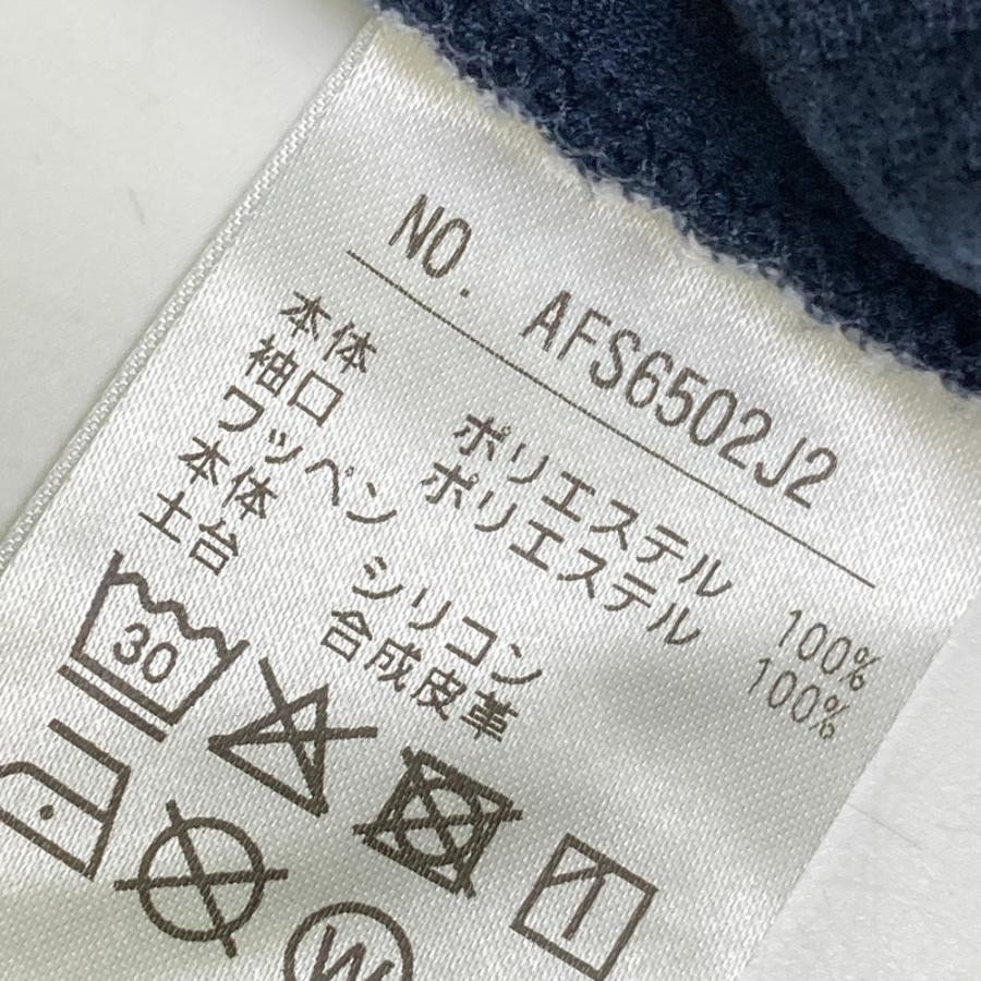 and per se（アンパスィ） ハーフジップ 半袖パーカー ネイビー系 M
