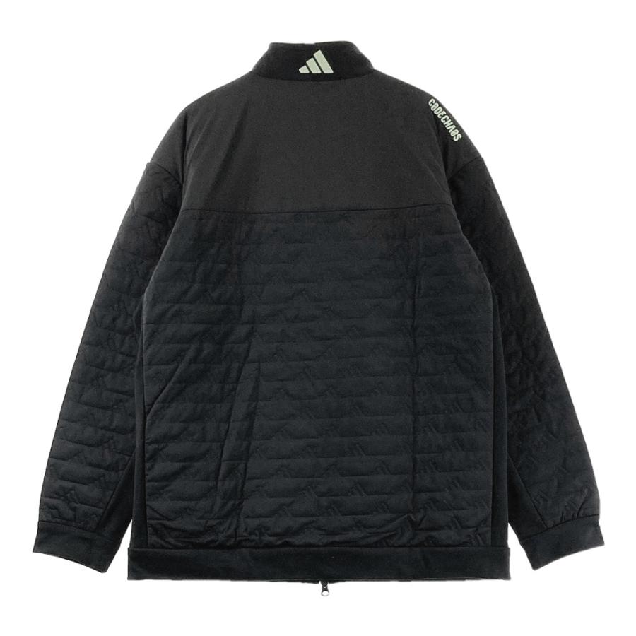 サイズ：XL  GOLF アディダスゴルフ JJ0235 2024年モデル 中綿切替 長袖ジャケット ロゴ柄 ブラック系 [240101672263] ゴルフウェア メンズ ストスト ADIDAS GOLF アディダスゴルフ JJ0235 2024年モデル 中綿切替 長袖