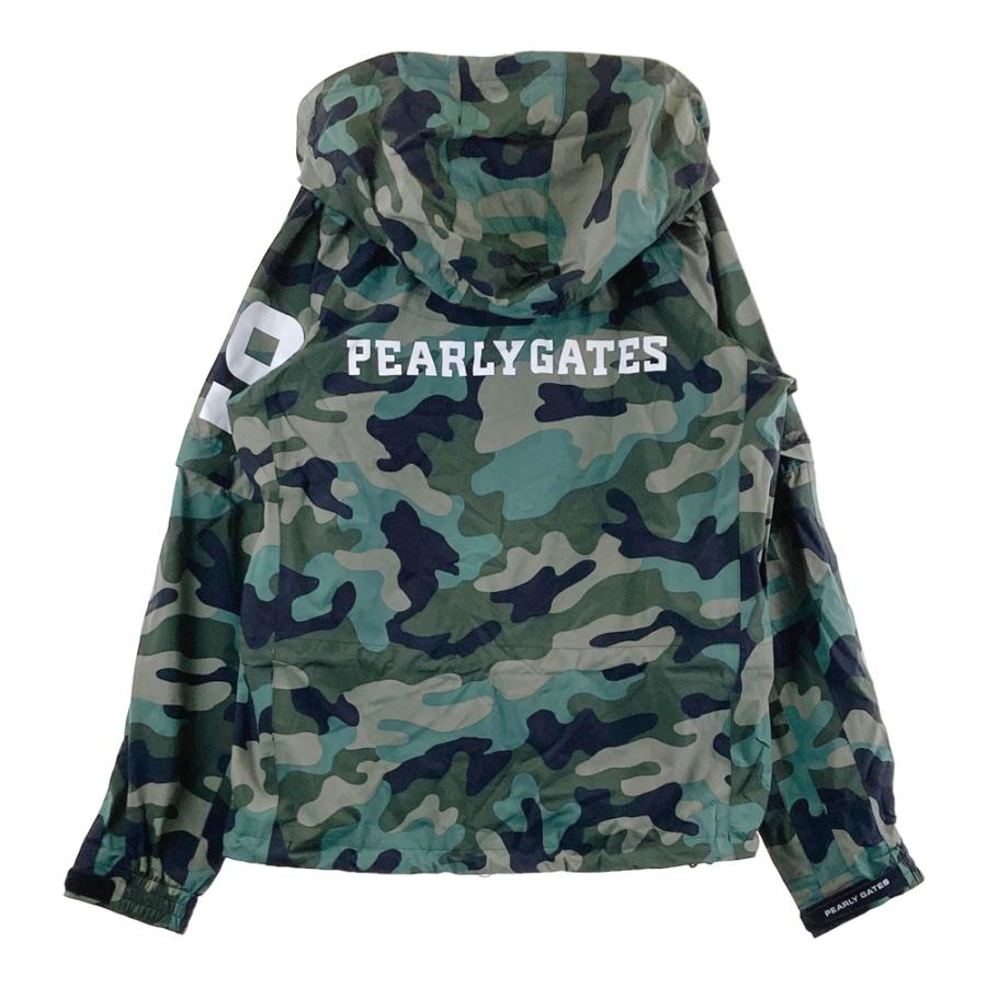 PEARLY GATES パーリーゲイツ　パーカー　カモフラ　カーキ　サイズ4 PEARLY GATES パーリーゲイツ 2way レインジャケット ジップパーカー