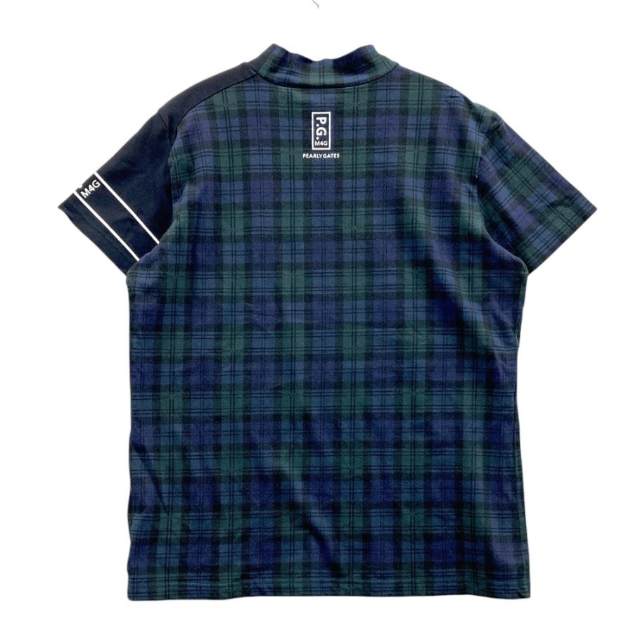 PEARLY GATES（パーリーゲイツ） ハイネック 半袖Tシャツ チェック柄