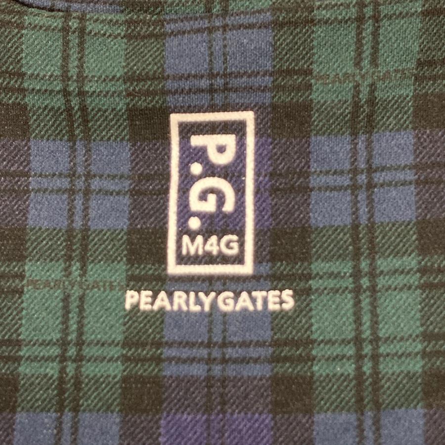 PEARLY GATES（パーリーゲイツ） ハイネック 半袖Tシャツ チェック柄