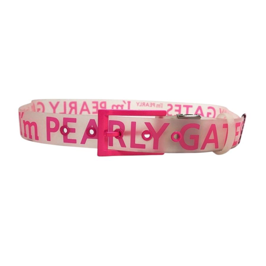 PEARLY GATES パーリーゲイツ  ベルト ロゴ柄 ピンク系  [240101672495] ゴルフウェア ストスト PEARLY GATES パーリーゲイツ ベルト ロゴ柄 ピンク系 ゴルフウェア