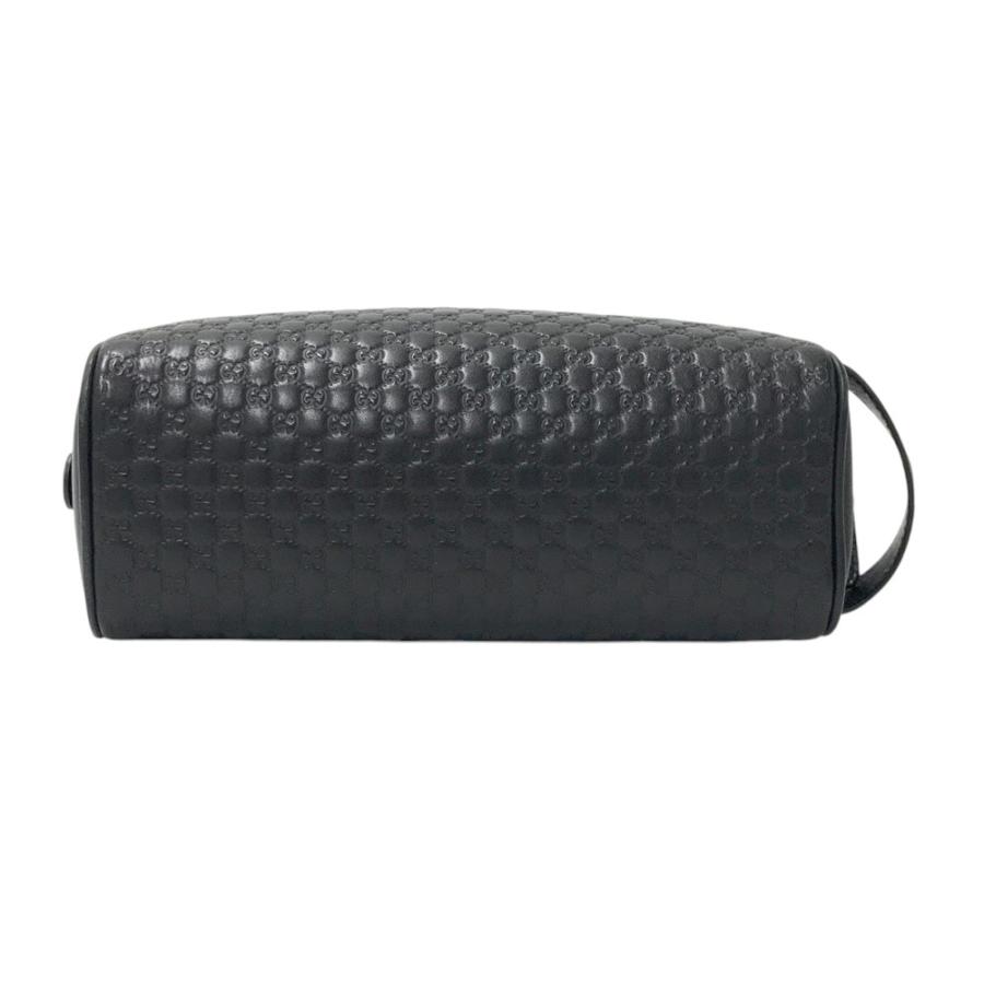 GUCCI グッチ 419775 セカンドバッグ ポーチ シマ GGロゴ ブラック系