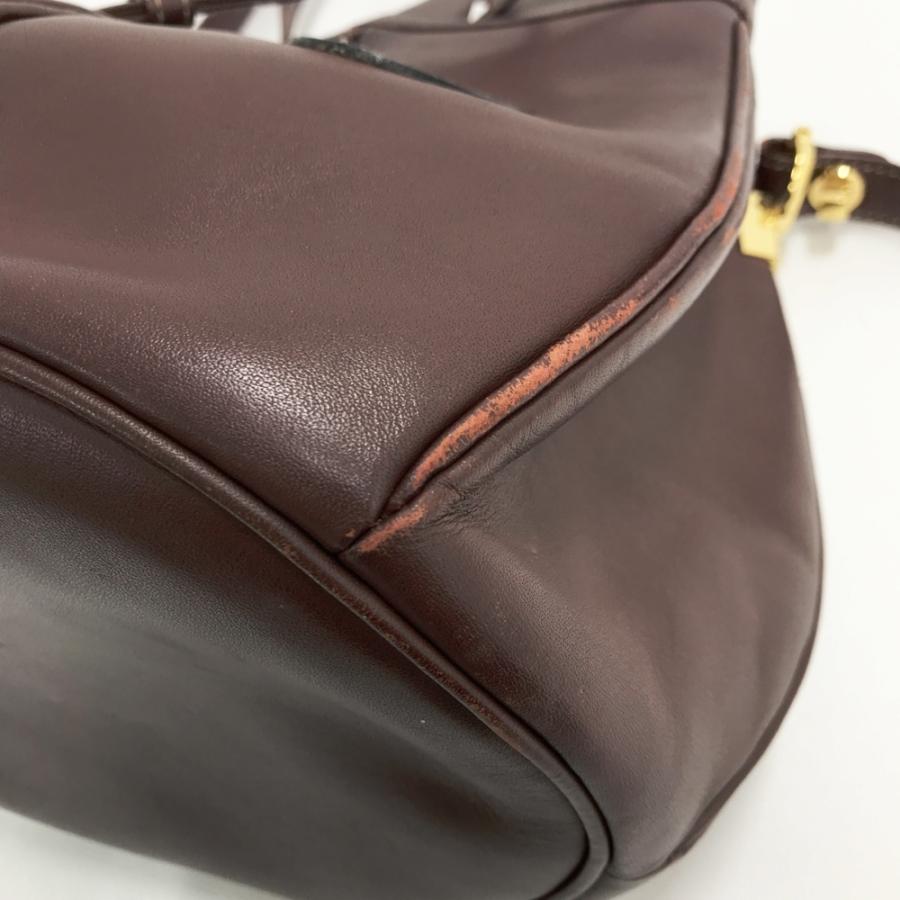 Cartier カルティエ マストライン 巾着 ショルダーバッグ レッド系