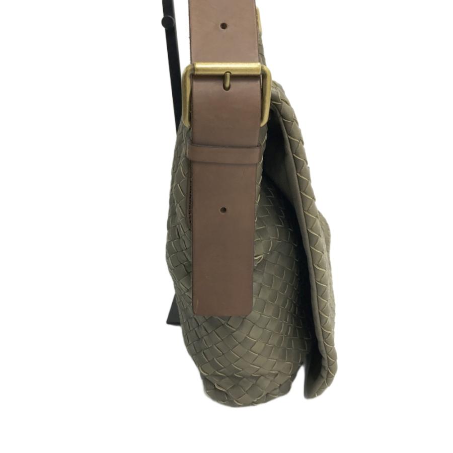 【美品】ボッテガヴェネタ　ショルダーバッグ　大容量　イントレチャート　ブラウン BOTTEGA VENETA（ボッテガ・ヴェネタ） 【美品】BOTTEGA VENETA