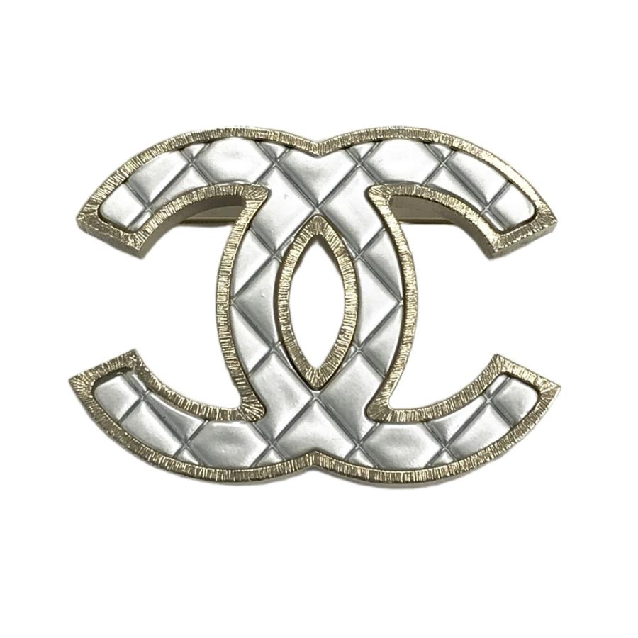 未使用に近い！正規品！レアデカココマークブローチ　上品シルバー刻印有 美品】CHANEL シャネル ココマーク ブローチ シルバー系 : ブランド