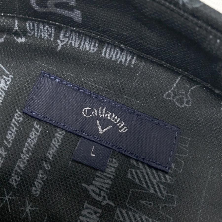 サイズ：L CALLAWAY キャロウェイ × トイストーリー 2025年モデル Disney　長袖ポロシャツ ボタンダウン 総柄 ブラック系 [240101673166] ゴルフウェア メンズ ストスト Callaway（キャロウェイ） 【新品】CALLAWAY × トイストーリー 2025年