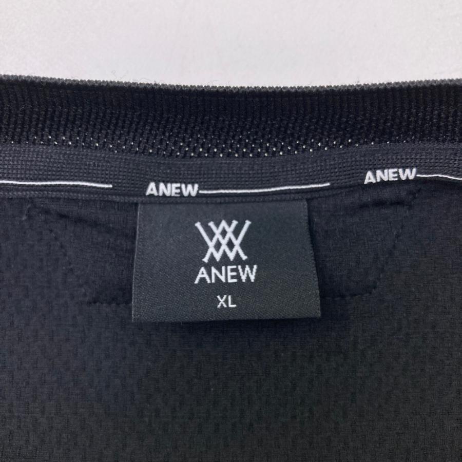 ANEW GOLF アニューゴルフ 長袖プルオーバー ブラック系 XL ゴルフ