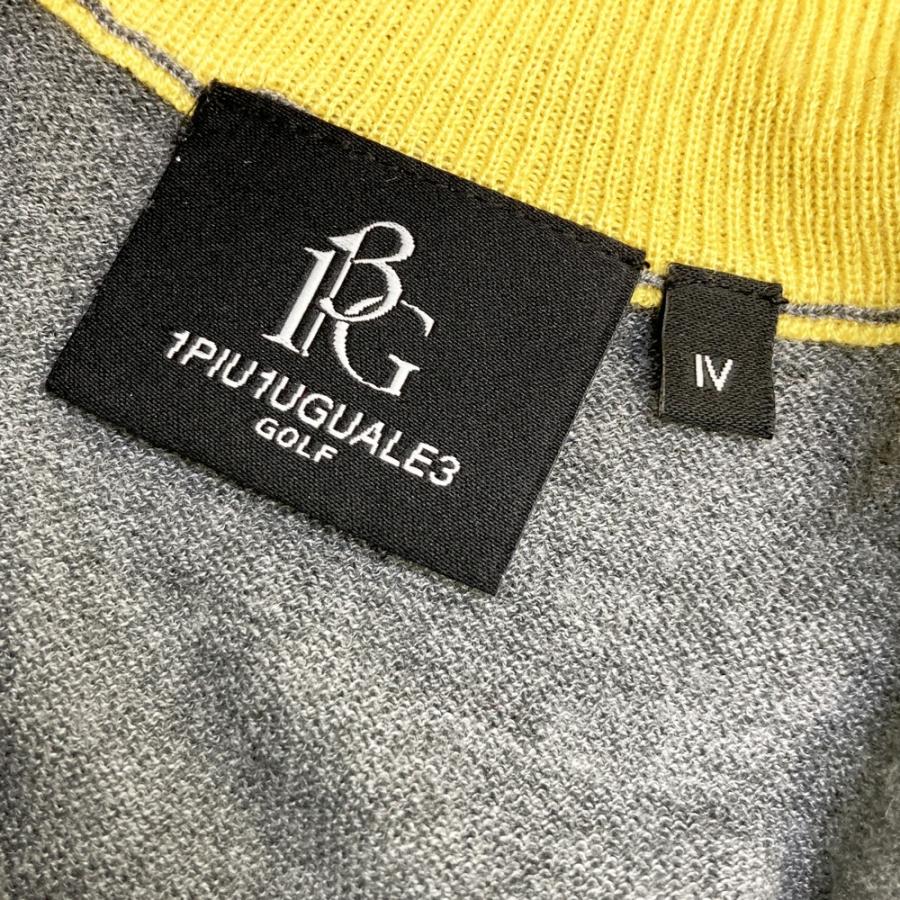 1PIU1UGUALE3 GOLF ウール混 ハーフジップ ニットセーター グレー系 6