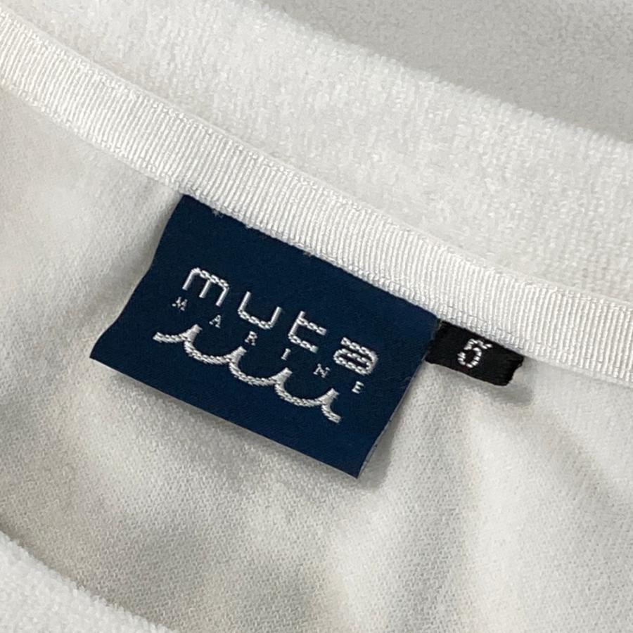 MUTA MARINE ムータマリン 半袖Tシャツ パイル ビックロゴ ホワイト系