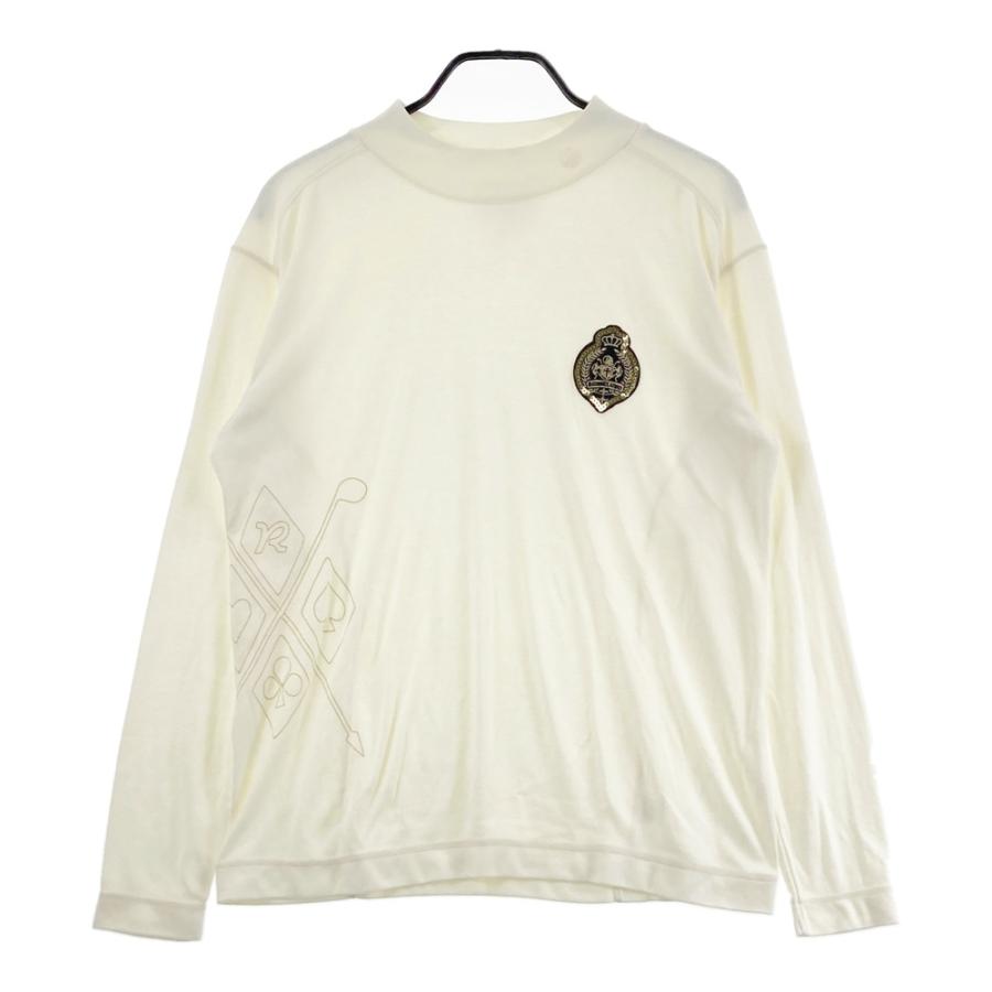 【size6】秋冬 ラッセルノ Russeluno ゴルフ ハイネックシャツ RUSSELUNO ラッセルノ ハイネック 長袖Tシャツ ホワイト系 XL ゴルフ