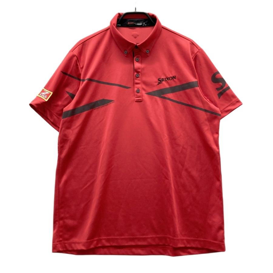 SRIXON×LEXUS スリクソン　レクサス　レッド　LLサイズ　ポロシャツ SRIXON スリクソン by DESCENTE 半袖ポロシャツ ボタンダウン ZSTAR