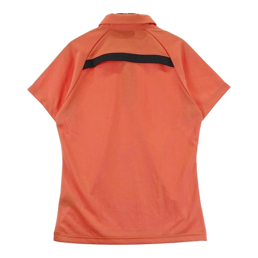 【新品未使用タグ付】DESCENTE GOLF半袖ポロシャツ ロゴ柄 オレンジ系 DESCENTE GOLF デサントゴルフ 半袖ポロシャツ オレンジ系 M ゴルフ
