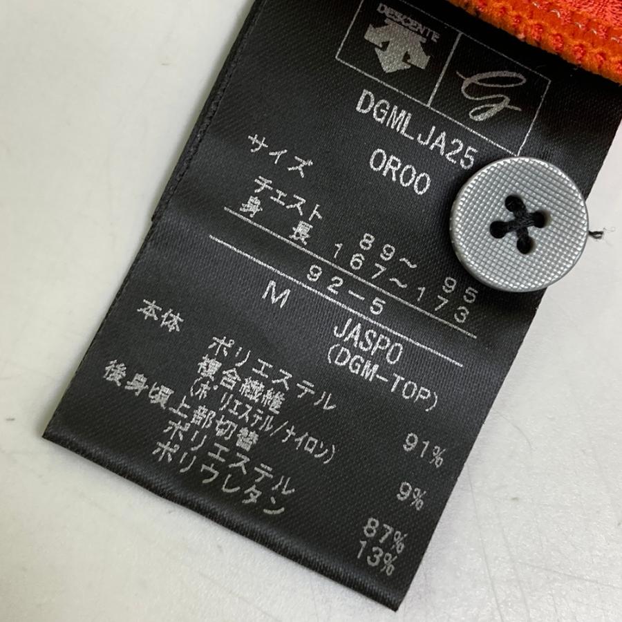 DESCENTE GOLF デサントゴルフ 半袖ポロシャツ オレンジ系 M ゴルフ