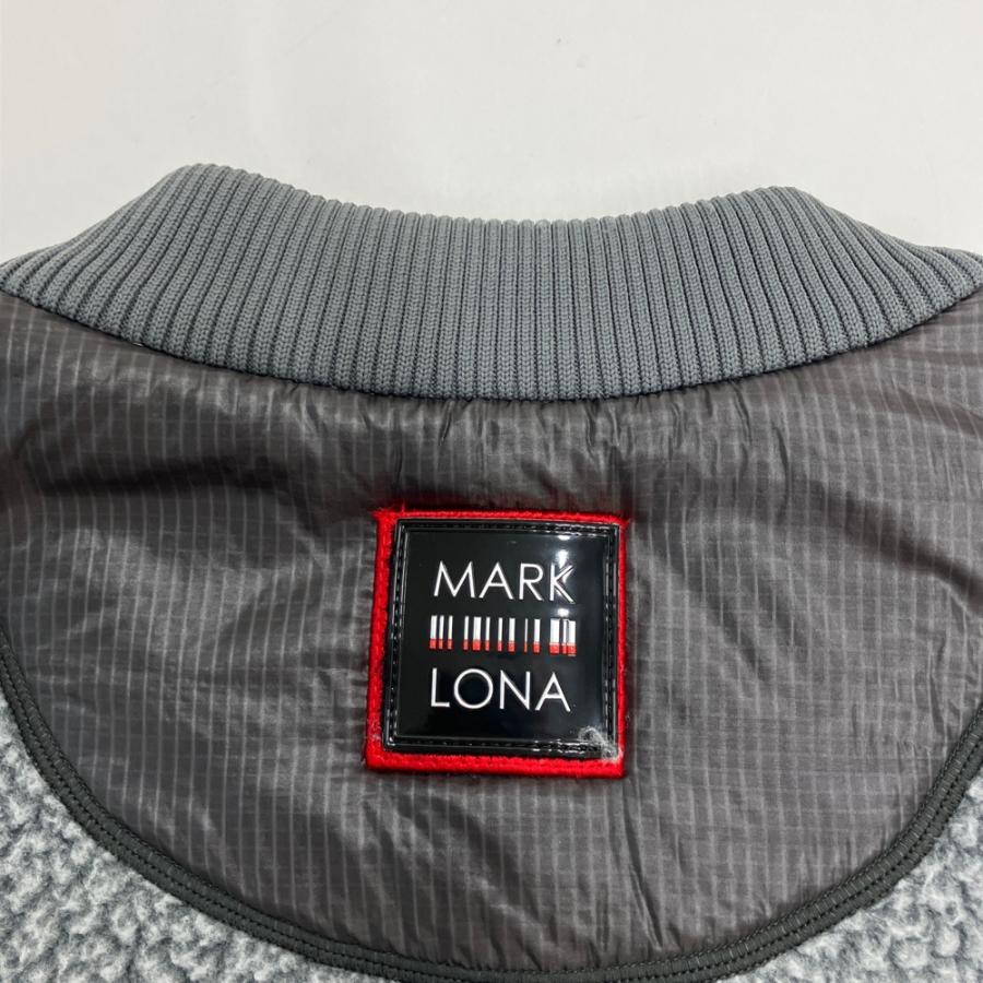 MARK&LONA ボアブルゾン MARK&LONA マークアンドロナ ボア ブルゾン グレー系 48 ゴルフウェア