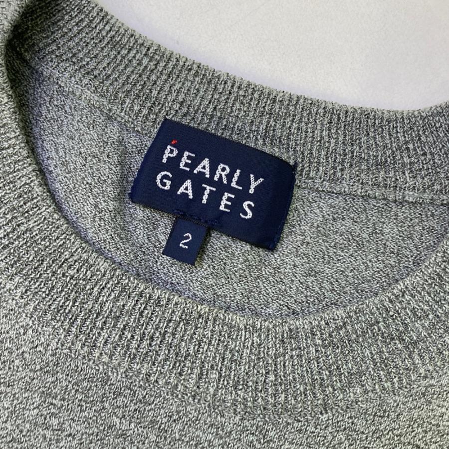 【中古】パーリーゲイツ ゴルフ レディース ニット セーター グレー サイズ0 PEARLY GATES（パーリーゲイツ） 30周年モデル ニットセーター ニコ