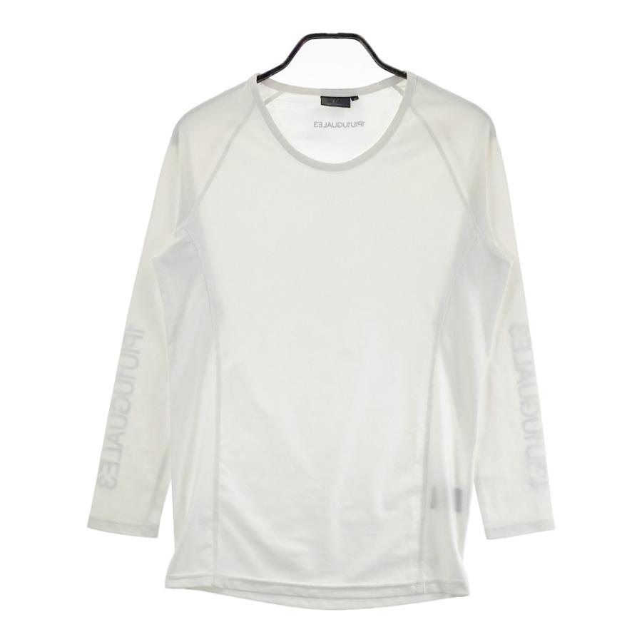 1PIU1UGUALE3 GOLF 長袖 インナーTシャツ 袖ロゴ ホワイト系 6 ゴルフ