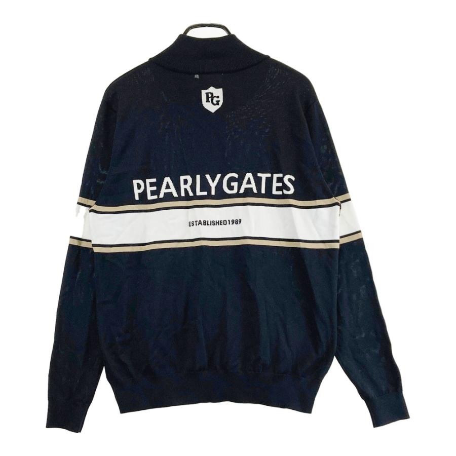 PEARLY GATES パーリーゲイツ ニット ジップジャケット ネイビー系 5 ゴルフウェア メンズ_1