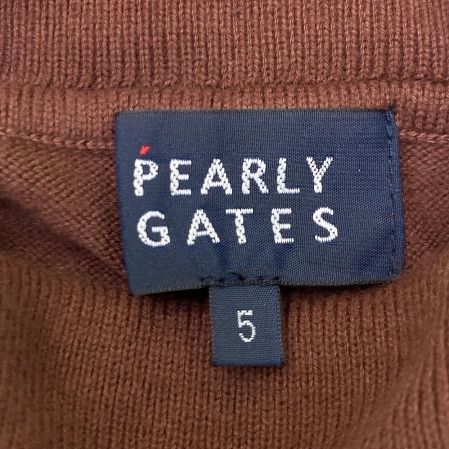 PEARLY GATES パーリーゲイツ タートルネック ニットセーター ブラウン