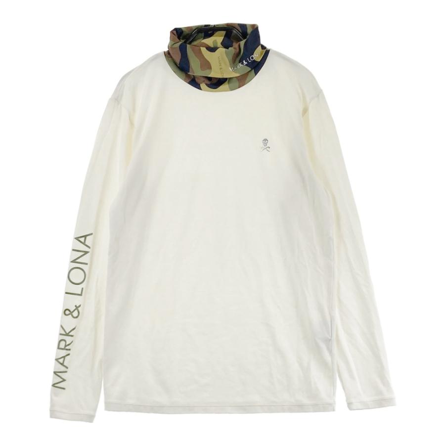 MARK&LONA マークアンドロナ タートルネック 長袖Tシャツ ホワイト系 