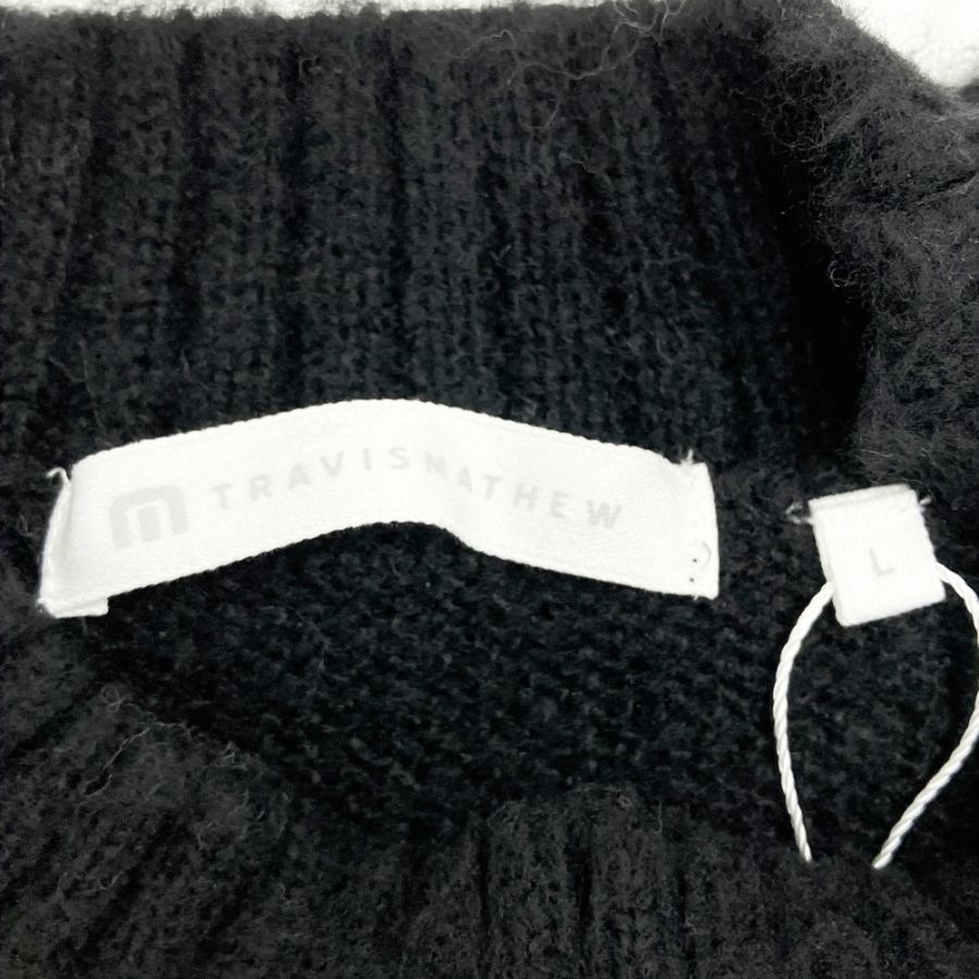 サイズ：L TRAVIS MATHEW トラビスマシュー 7AM521 ハイネック 長袖 ニットセーター  ブラック系 [240101675495] ゴルフウェア メンズ ストスト TRAVISMATHEW 【新品】TRAVIS MATHEW トラビスマシュー 7AM521