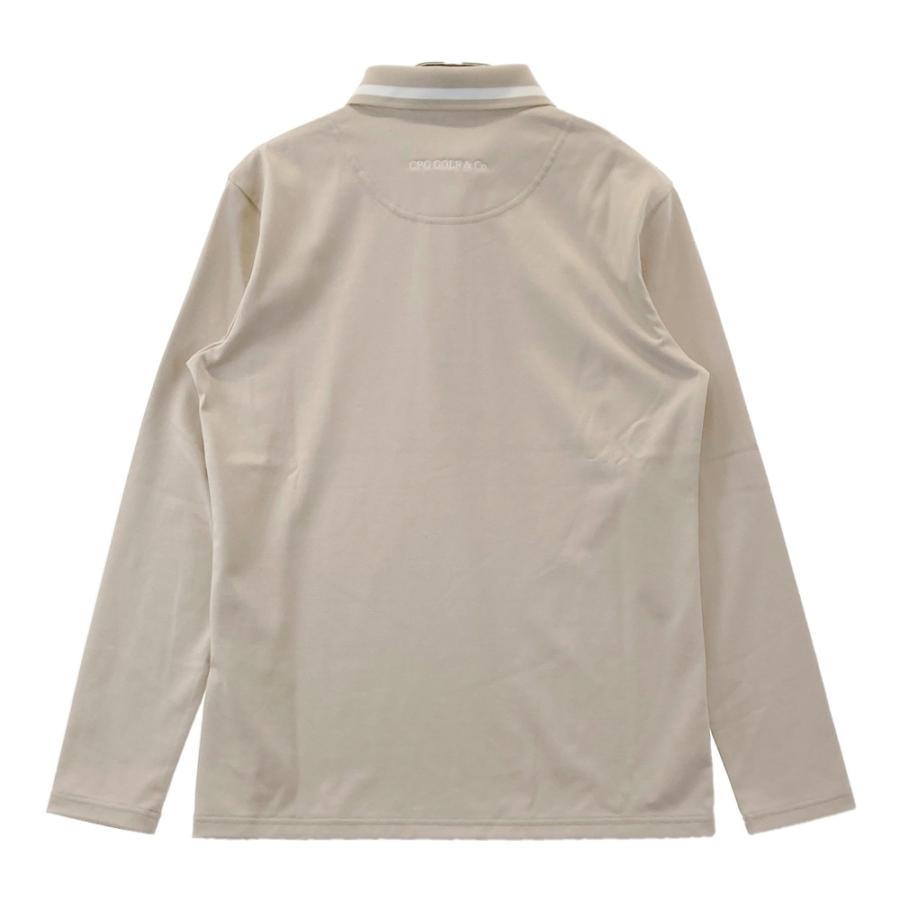 CPG GOLF ベージュ ポロシャツ サイズ3 新品】CPG GOLF シーピージーゴルフ 1109-25206 長袖ポロシャツ