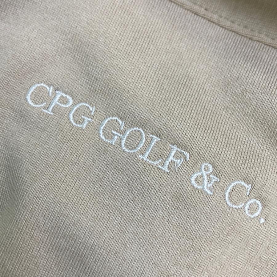 CPG GOLF ベージュ ポロシャツ サイズ3 新品】CPG GOLF シーピージーゴルフ 1109-25206 長袖ポロシャツ