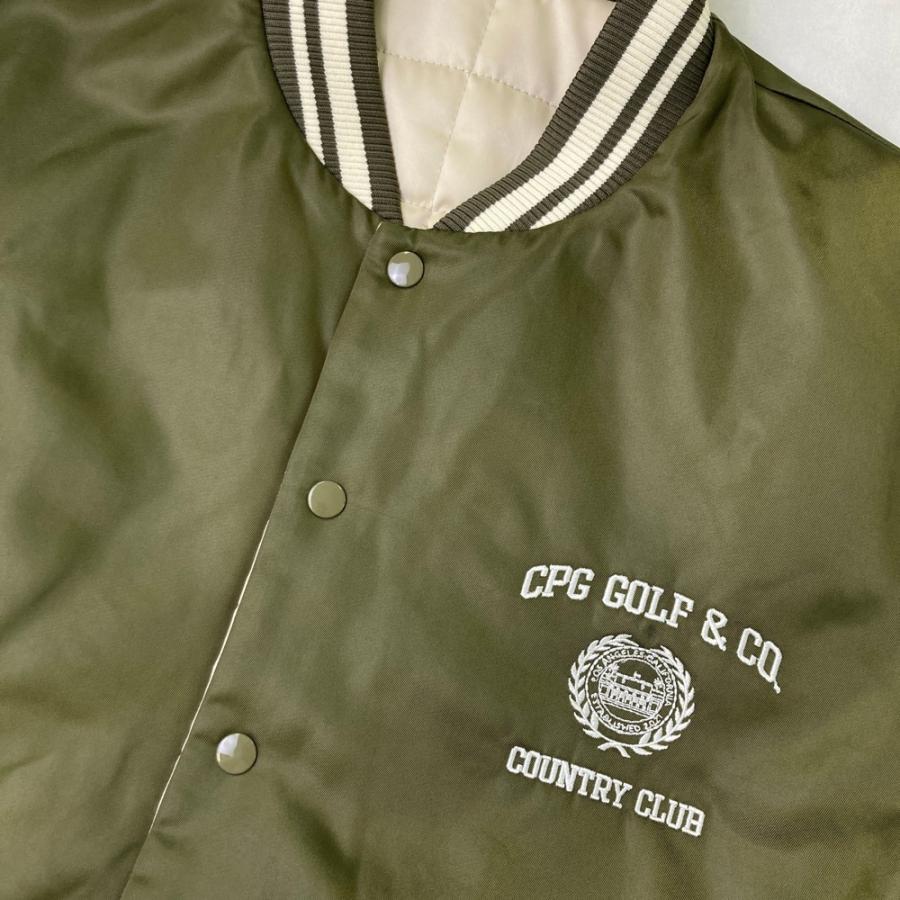 【新品】CPG GOLF シーピージーゴルフ 1203-25214 リヴァーシブル 中綿 上衣  緑であること系 2 ゴルフ御召しもの レディース
