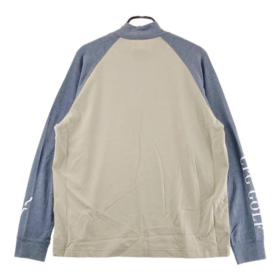 サイズ：5 CPG GOLF シーピージーゴルフ 2109-24210 長袖モックネックTシャツ  ベージュ系 [240101676304] ゴルフウェア メンズ ストスト 新品】CPG GOLF シーピージーゴルフ 2109-24210 長袖モックネックT