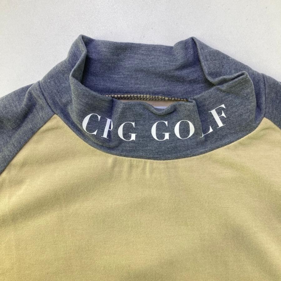 サイズ：4 CPG GOLF シーピージーゴルフ 2109-24210 長袖モックネックTシャツ  ベージュ系 [240101676312] ゴルフウェア メンズ ストスト 新品】CPG GOLF シーピージーゴルフ 2109-24210 長袖モックネックT