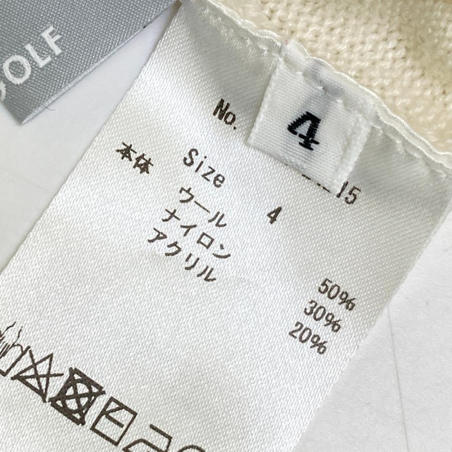 【新品】CPG GOLF シーピージーゴルフ 2309-24215 ニット セーター  ホワイト系 4 ゴルフウェア メンズ_7