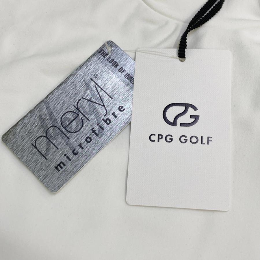 サイズ：3 CPG GOLF シーピージーゴルフ 2109-24201 長袖モックネックTシャツ  ホワイト系 [240101676346] ゴルフウェア メンズ ストスト 新品】CPG GOLF シーピージーゴルフ 2109-24201 長袖モックネックT