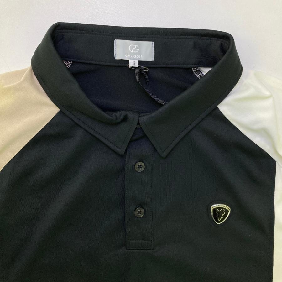 CPG GOLF ベージュ ポロシャツ サイズ3 新品】CPG GOLF シーピージーゴルフ 2109-24209 長袖ポロシャツ