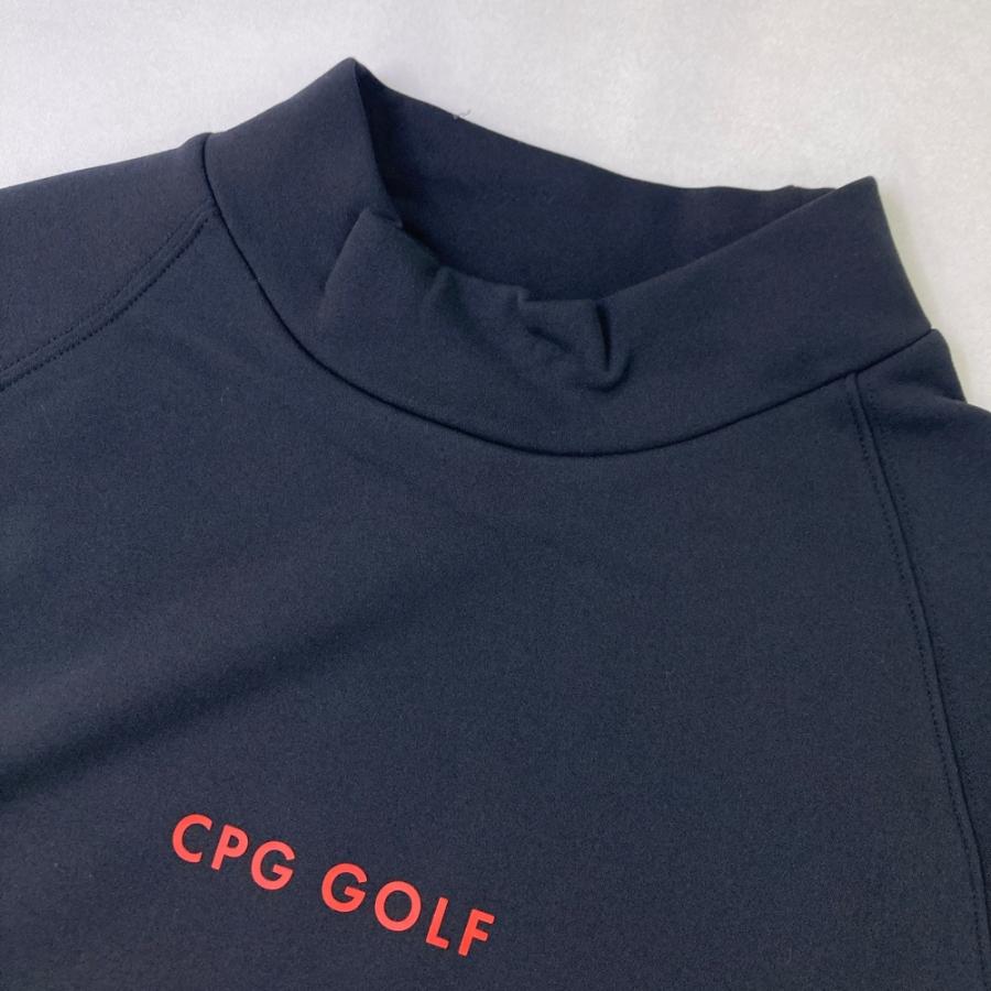サイズ：4 CPG GOLF シーピージーゴルフ 2109-25285 長袖モックネックTシャツ  ブラック系 [240101676461] ゴルフウェア メンズ ストスト 新品】CPG GOLF シーピージーゴルフ 2109-25285 長袖モックネックT