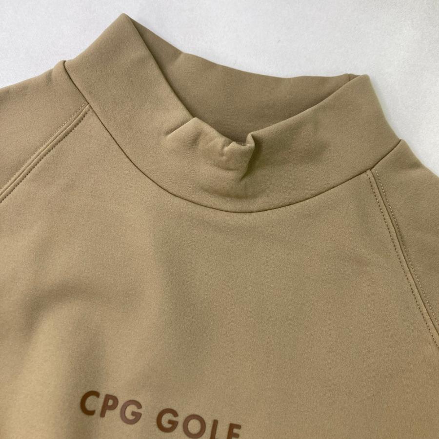 サイズ：3 CPG GOLF シーピージーゴルフ 2109-25285 長袖モックネックTシャツ  ベージュ系 [240101676467] ゴルフウェア メンズ ストスト 新品】CPG GOLF シーピージーゴルフ 2109-25285 長袖モックネックT