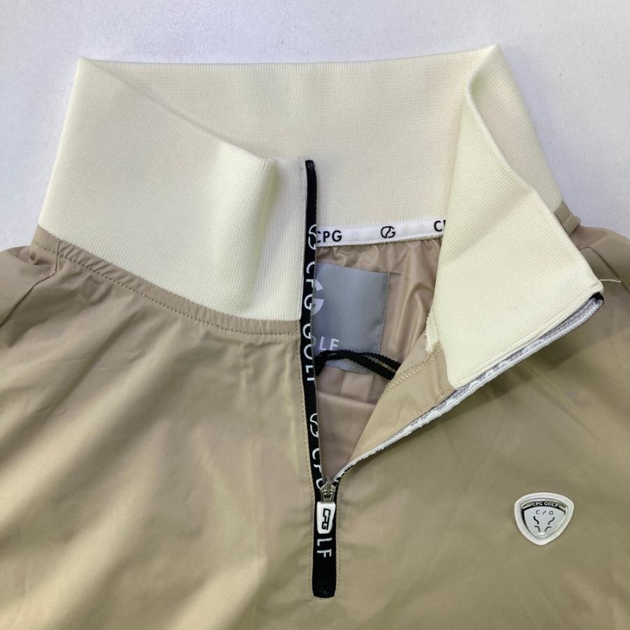 サイズ：5 CPG GOLF シーピージーゴルフ 2109-24117 ハーフジップ スニード  ホワイト系 [240101676485] ゴルフウェア メンズ ストスト 新品】CPG GOLF シーピージーゴルフ 2109-24117 ハーフジップ スニード