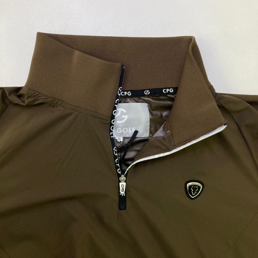サイズ：5 CPG GOLF シーピージーゴルフ 2109-24117 ハーフジップ スニード  ブラウン系 [240101676540] ゴルフウェア メンズ ストスト 新品】CPG GOLF シーピージーゴルフ 2109-24117 ハーフジップ スニード