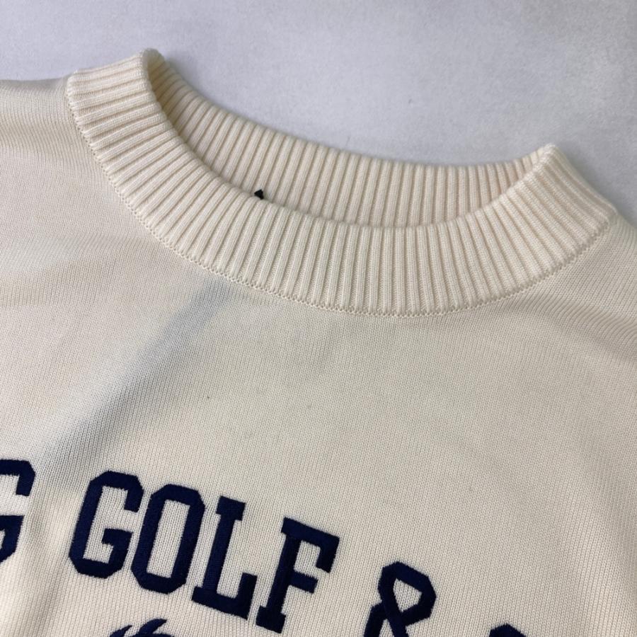サイズ：3 CPG GOLF シーピージーゴルフ 2308-25212 ニット セーター  ホワイト系 [240101676381] ゴルフウェア メンズ ストスト CPG GOLF 【新品】CPG GOLF シーピージーゴルフ 2308-25212 ニット