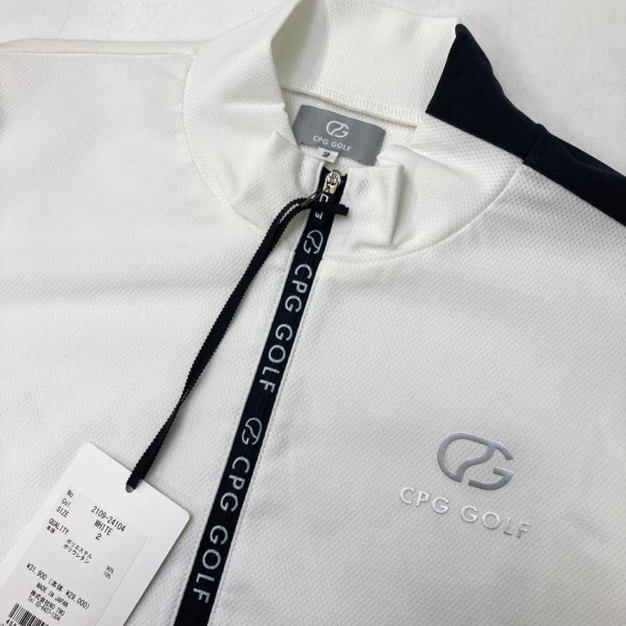 サイズ：2 CPG GOLF シーピージーゴルフ 2109-24104 長袖ハーフジップTシャツ  ブラック系 [240101676595] ゴルフウェア メンズ ストスト CPG GOLF 【新品】CPG GOLF シーピージーゴルフ 2109-24104 長袖ハーフ