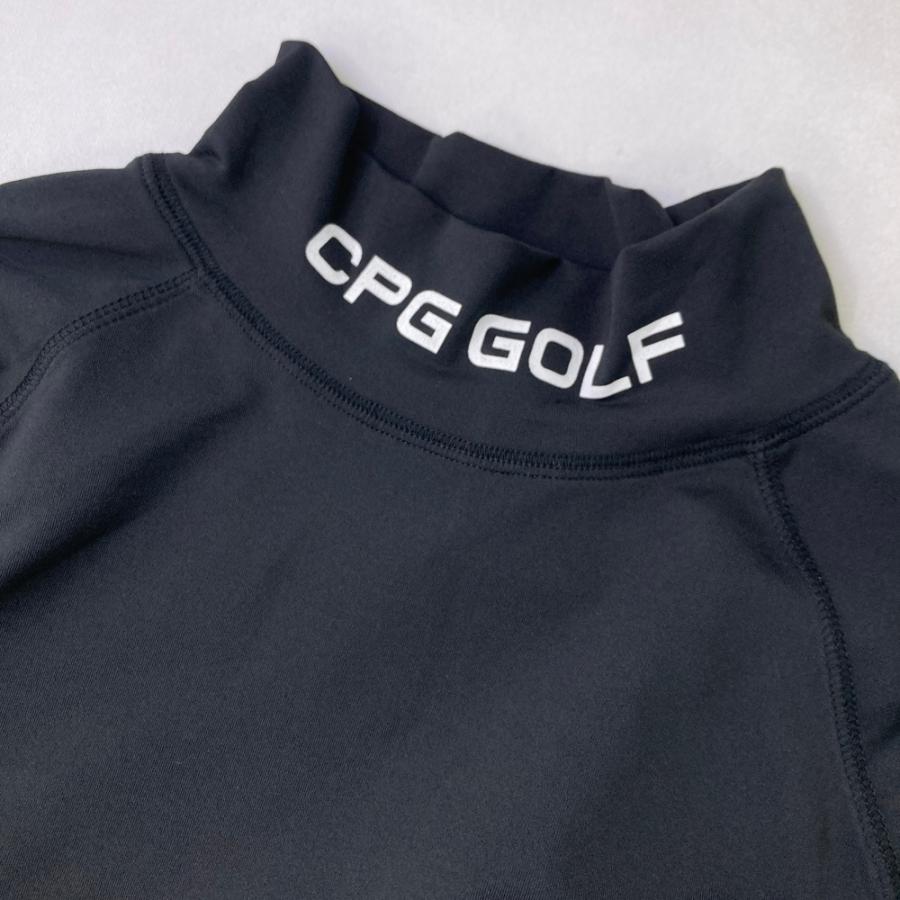 サイズ：3 CPG GOLF シーピージーゴルフ 2109-25125 長袖モックネックTシャツ  ブラック系 [240101676616] ゴルフウェア メンズ ストスト CPG GOLF 【新品】CPG GOLF シーピージーゴルフ 2109-25125 長袖モック