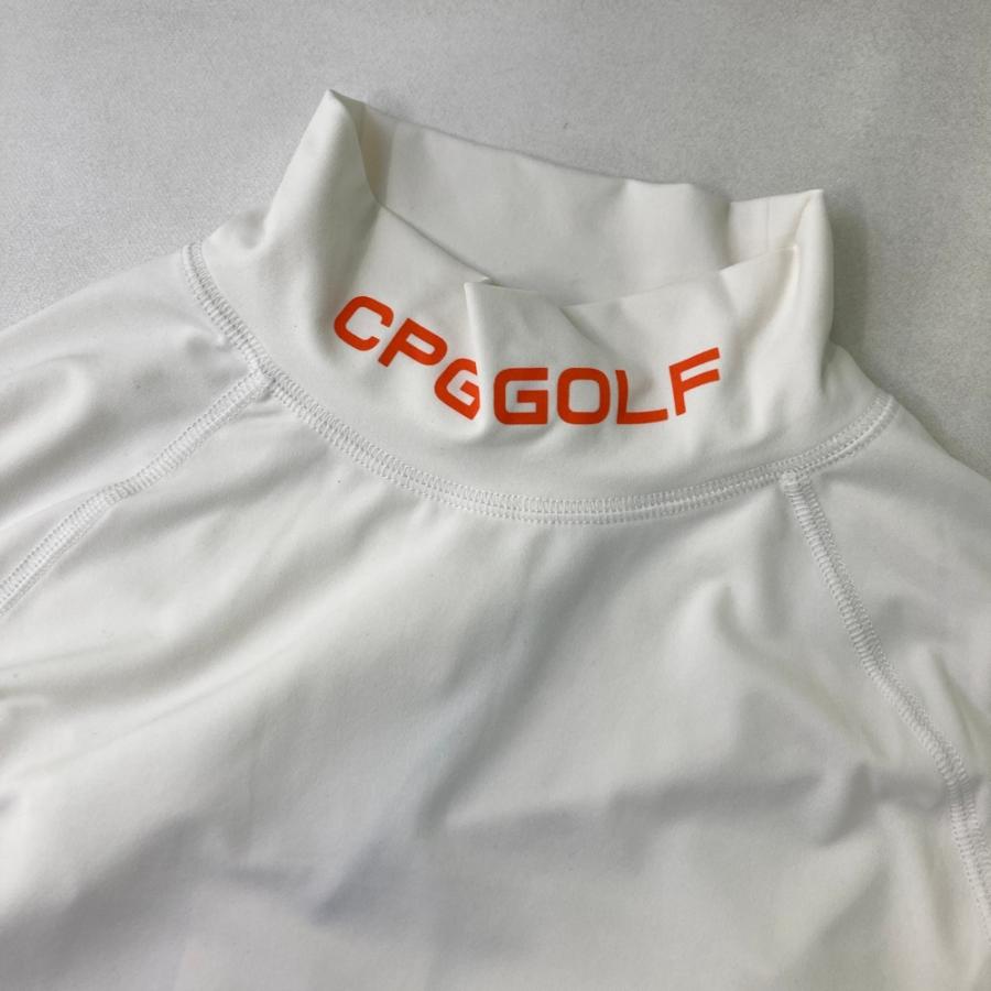 サイズ：2 CPG GOLF シーピージーゴルフ 2109-25125 長袖モックネックTシャツ  ホワイト系 [240101676621] ゴルフウェア メンズ ストスト 新品】CPG GOLF シーピージーゴルフ 2109-25125 長袖モックネックT