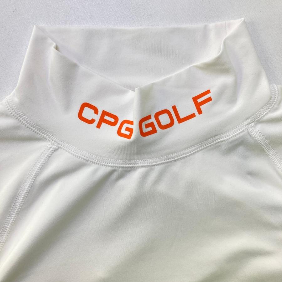 サイズ：4 CPG GOLF シーピージーゴルフ 2109-25125 長袖モックネックTシャツ  ホワイト系 [240101676622] ゴルフウェア メンズ ストスト CPG GOLF 【新品】CPG GOLF シーピージーゴルフ 2109-25125 長袖モック