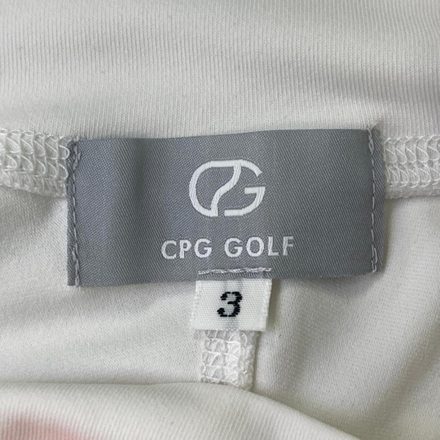 サイズ：3 CPG GOLF シーピージーゴルフ 2109-25125 長袖モックネックTシャツ  ホワイト系 [240101676626] ゴルフウェア メンズ ストスト CPG GOLF 【新品】CPG GOLF シーピージーゴルフ 2109-25125 長袖モック