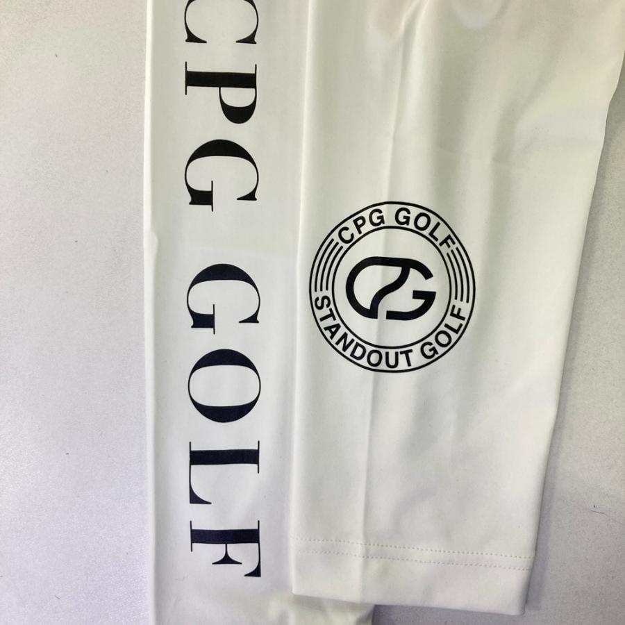 サイズ：5 CPG GOLF シーピージーゴルフ 2109-24101 長袖モックネックTシャツ  ホワイト系 [240101676628] ゴルフウェア メンズ ストスト CPG GOLF シーピージーゴルフ 2109-24101 長袖モックネックTシャツ