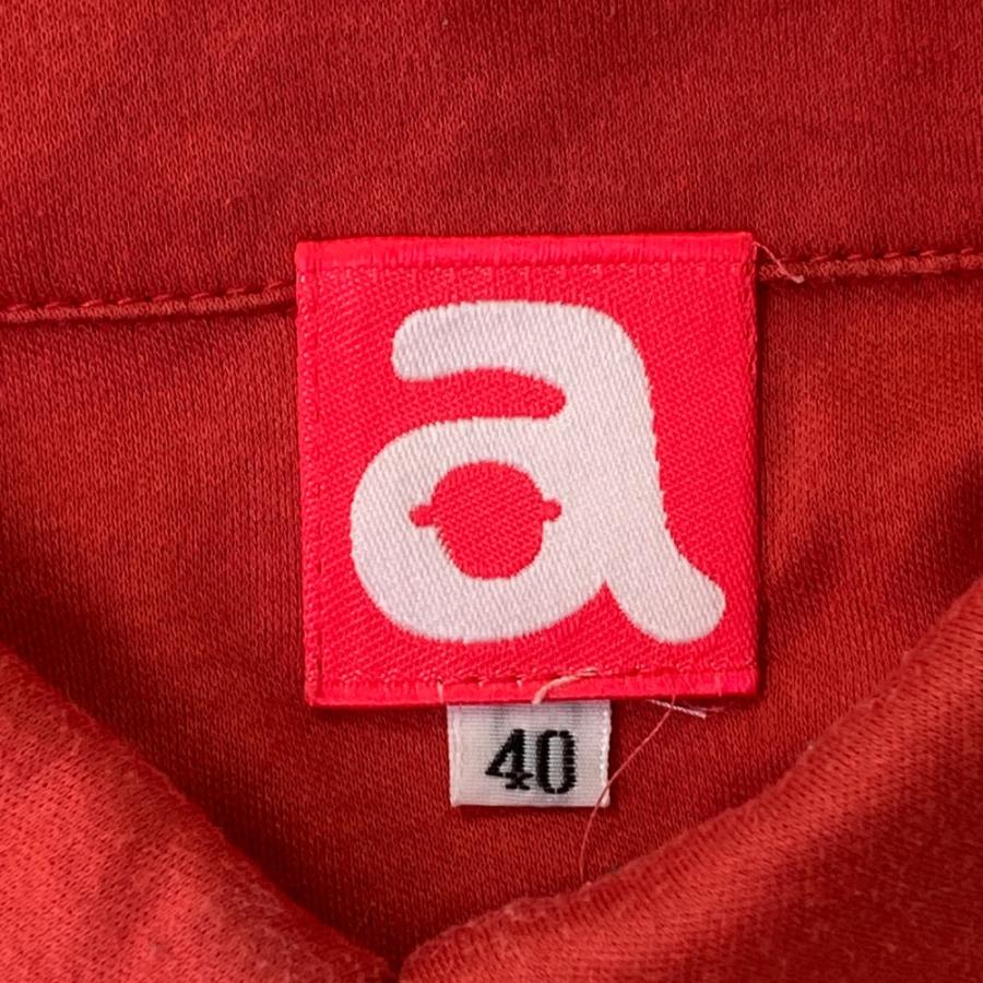 ARCHIVIO アルチビオ 長袖ポロシャツ レッド系 40 ゴルフウェア