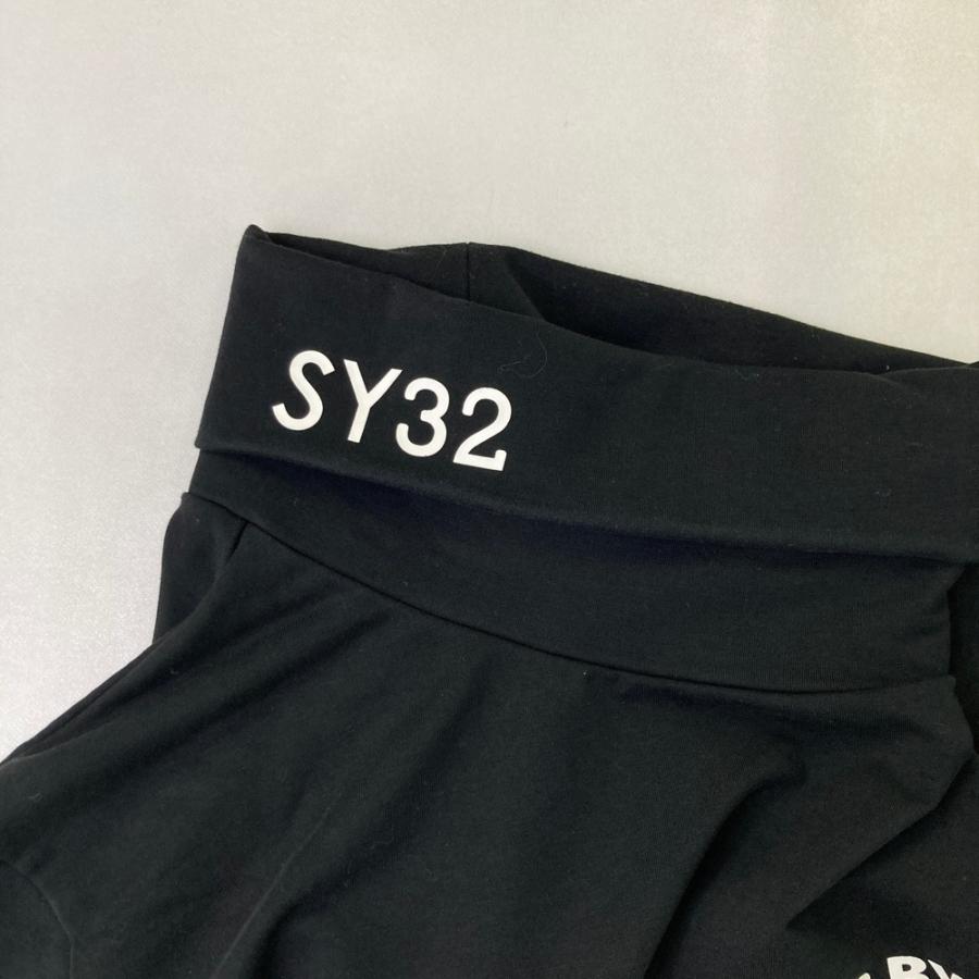 サイズ：M SY32 BY SWEET YEARS GOLF エスワイサーティトゥ  タートルネック 長袖Tシャツ  ブラック系 [240101734102] ゴルフウェア メンズ ストスト SY32 BY SWEET YEARS GOLF エスワイサーティトゥ タートルネック 長袖T