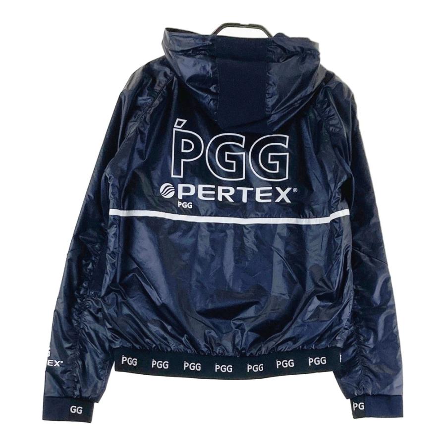 サイズ：0 PGG PEARLY GATES パーリーゲイツ  異素材切替 長袖フーディ ジップジャケット  ネイビー系 [240101677109] ゴルフウェア レディース ストスト PEARLY GATES（パーリーゲイツ） PGG PEARLY GATES 異素材切替 長袖