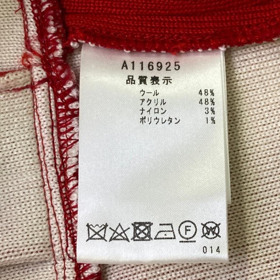 ARCHIVIO アルチビオ ニット プリーツスカート レッド系 36 ゴルフ